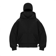 Men's Hooded Zip-Up Baseball Jacket